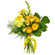 Yellow bouquet of roses and chrysanthemum. Frankfurt am Main